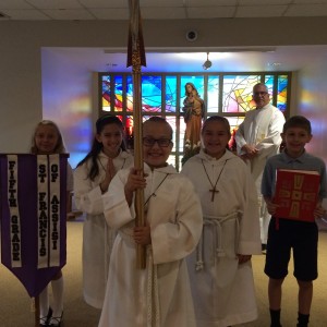 The opening procession for the first school liturgy of 2018-2019.