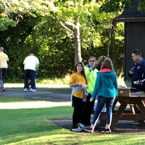 After registering student headed off around North Ponds Park