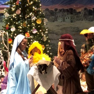 The animals finally did welcome Mary, Joseph and Jesus into their stable.