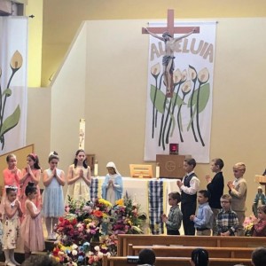 The May Day Court is made up of 2 representatives from every grade.